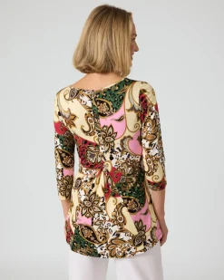Shirt mit Knopfleiste am Rücken