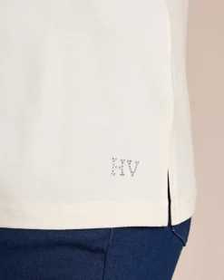 Shirt mit langem Halbarm und Umschlag