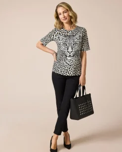 Shirt mit Leokopfdruck