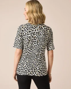 Shirt mit Leokopfdruck