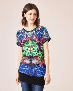 Shirt mit Palmen-Print