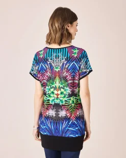 Shirt mit Palmen-Print