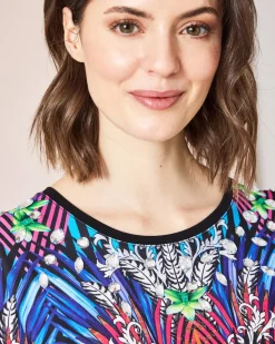 Shirt mit Palmen-Print