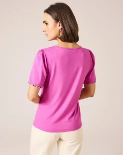 Shirt mit Pompom-Details