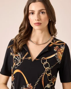 Shirt mit Quasten-Print