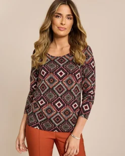 Shirt mit Rauten-Druck
