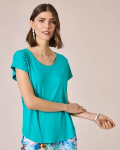 Shirt mit Rückenausschnitt