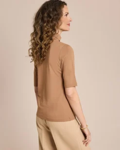 Shirt mit Rollkragen halbarm