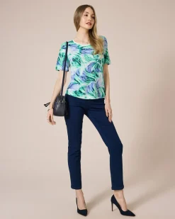 Shirt mit Rosen-Aquarell-Druck