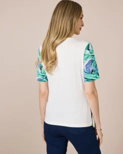 Shirt mit Rosen-Aquarell-Druck