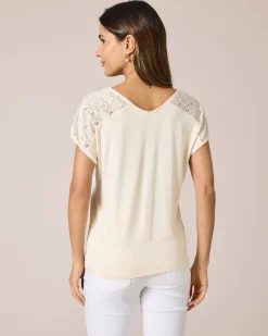 Shirt mit Schulterdekor