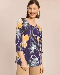 Shirt mit seitlicher Schleife