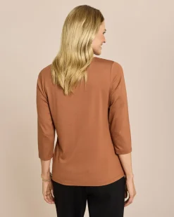 Shirt mit Skizze Gold-Print