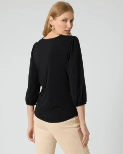 Shirt mit Smok-Einsatz