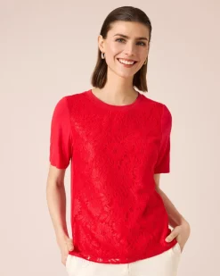 Shirt mit Spitze