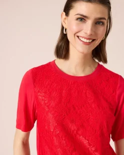 Shirt mit Spitze