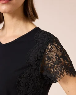 Shirt mit Spitze