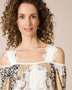 Shirt mit Spitzenträgern