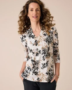 Shirt mit Strassausschnitt