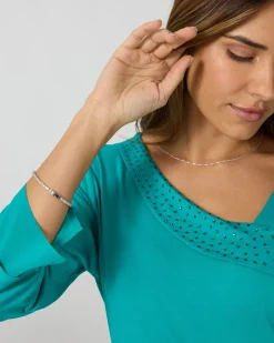 Shirt mit Strassdeko
