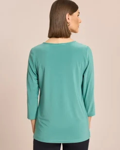 Shirt mit Strassdeko und Falten