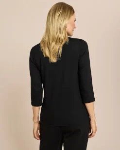 Shirt mit Strass-Löwenkopf
