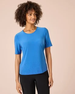 Shirt mit Strasssteinen