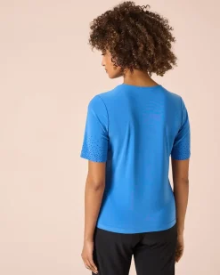Shirt mit Strasssteinen