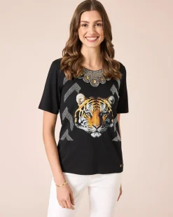 Shirt mit Tigerkopf