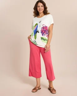 Shirt mit tropischem Print