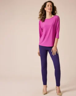 Shirt mit U-Boot Ausschnitt