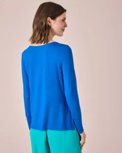 Shirt mit U-Boot-Ausschnitt