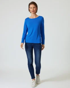 Shirt mit U-Boot-Ausschnitt
