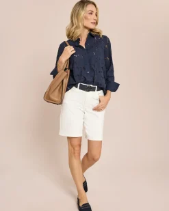 Shorts aus Baumwoll-Twill