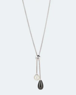 Slider-Collier mit MK-Perlen 10 & 10x18mm
