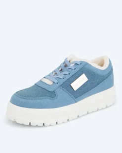 Sneaker mit Fellimitat