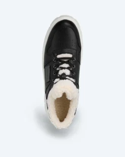 Sneaker mit Fellimitat