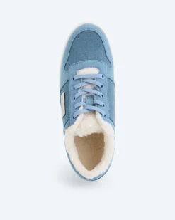 Sneaker mit Fellimitat