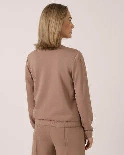 Soft Sweat Jacke mit Druckknöpfen