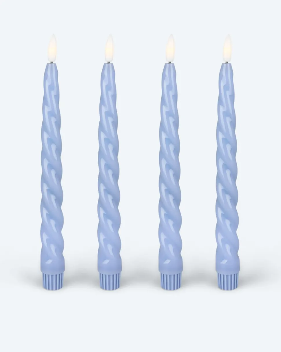 Stabkerzen Glossy, 4tlg.