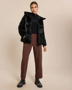 Steppjacke in Metalloptik