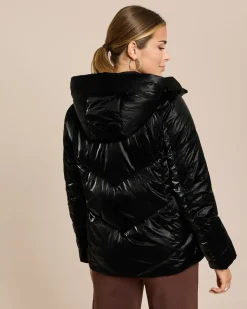 Steppjacke in Metalloptik