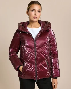 Steppjacke in Metalloptik