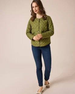Steppjacke mit Herzen
