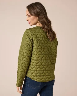 Steppjacke mit Herzen