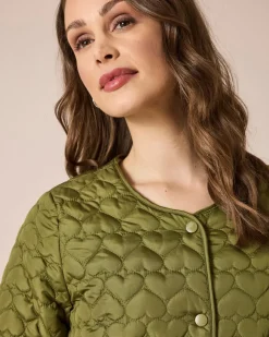 Steppjacke mit Herzen