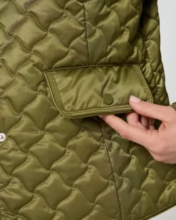 Steppjacke mit Kragen