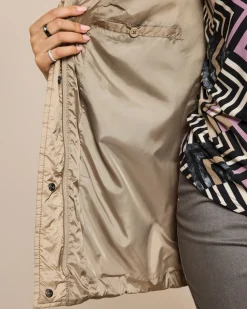 Steppjacke mit voluminösem Stehkragen
