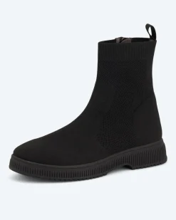 Stiefelette aus Strick