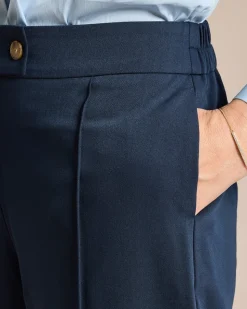 Stoffhose mit Biese leicht verkürzt